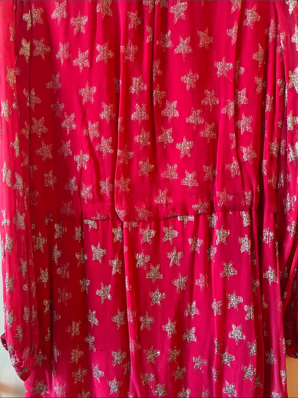 Rococo Sand Hot Pink Metallic Star Dress - Picture 11 of 13